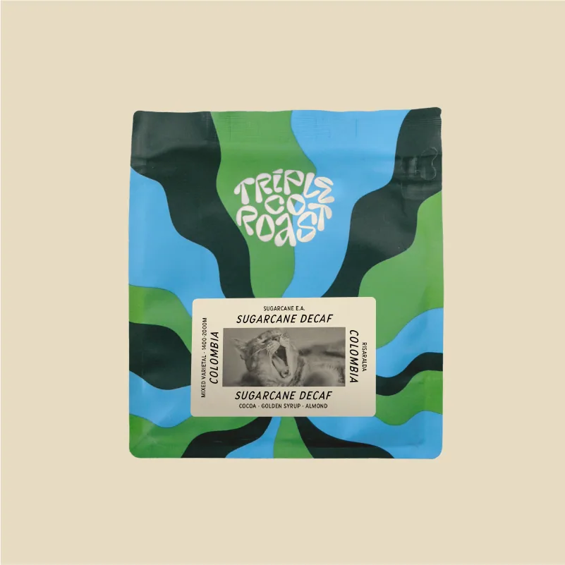 colombia sugarcane decaf coffee by triple co roast