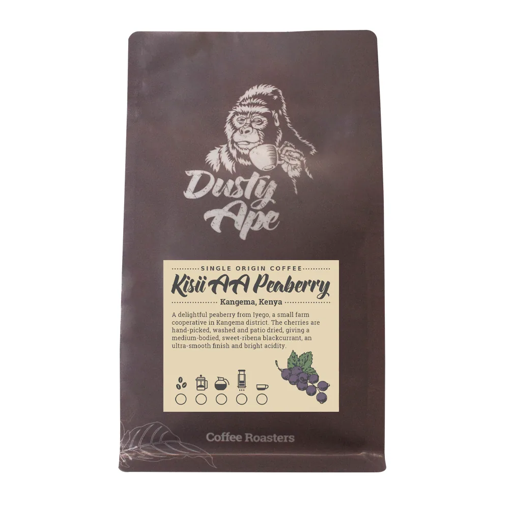 kenya kisii aa peaberry coffee by dusty ape coffee roastery & coffee bar