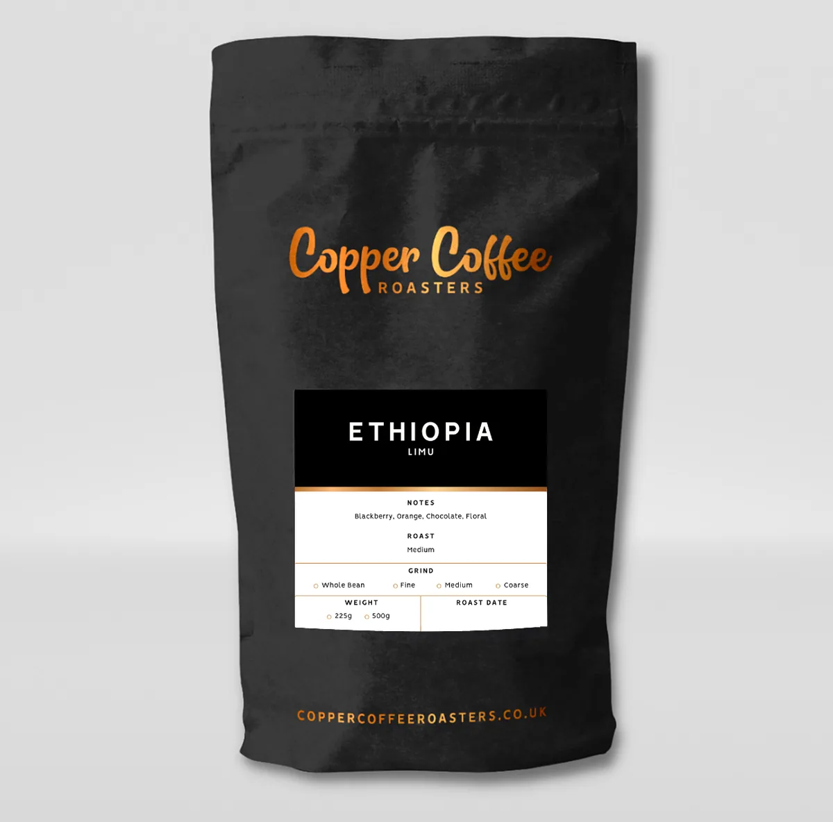 ethiopia limu | whole & ground roasted ethiopian coffee beans coffee by copper coffee roasters