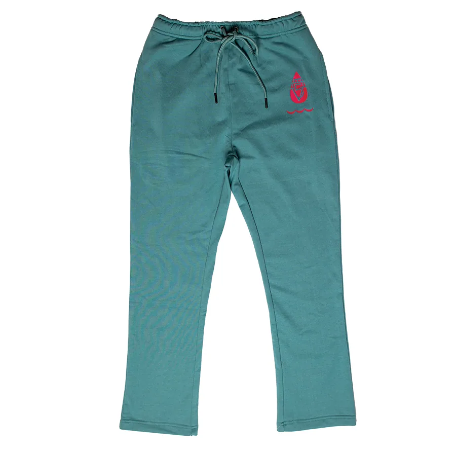vietfive destination sweatpants (teal) : vietnam coffee by vietfive coffee - chicago