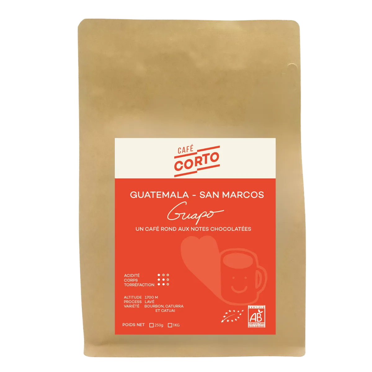 guapo - guatemala - guatemala coffee by café corto - le kiosque coffee shop