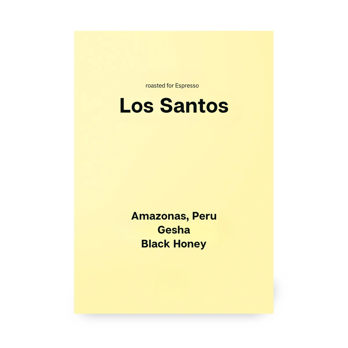 los santos, gesha, black honey, peru #e - peru coffee by homeground coffee roasters