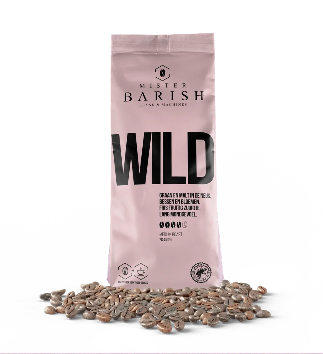 wild - mister barish - koffiebonen - 750gr coffee by mister barish beans & machines