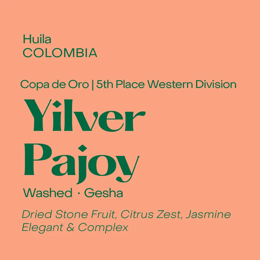 copa de oro | colombia yilver pajoy, washed gesha - colombia coffee by subtext coffee roasters