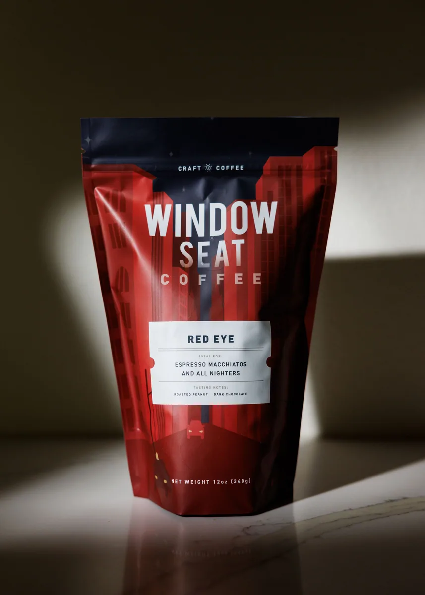 red eye roasted coffee coffee by window seat coffee