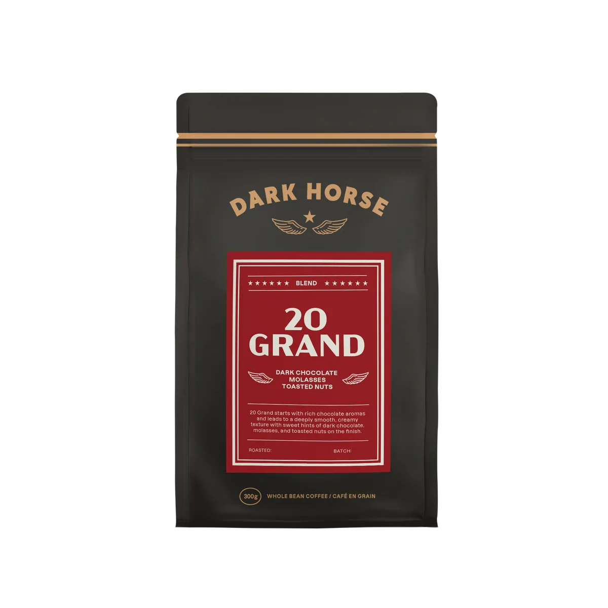 dark horse - 20 grand - brazil + costa rica coffee by detour coffee roasters