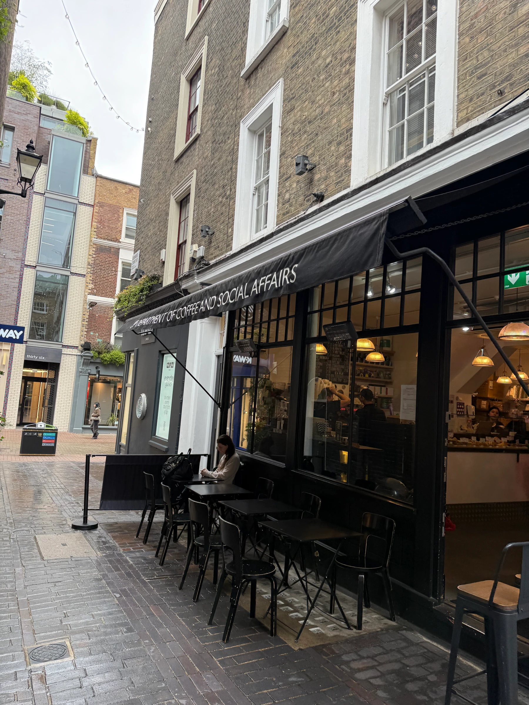 Department of Coffee and Social Affairs in London, specialty coffee cafe
