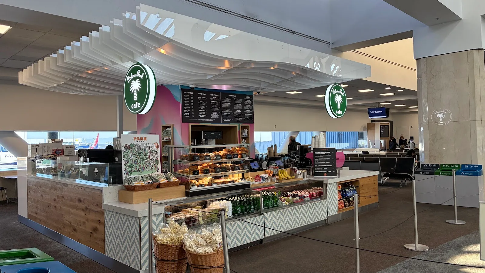 Dolores Park Cafe SFO Terminal 2 Concourse C in San Francisco, specialty coffee roaster