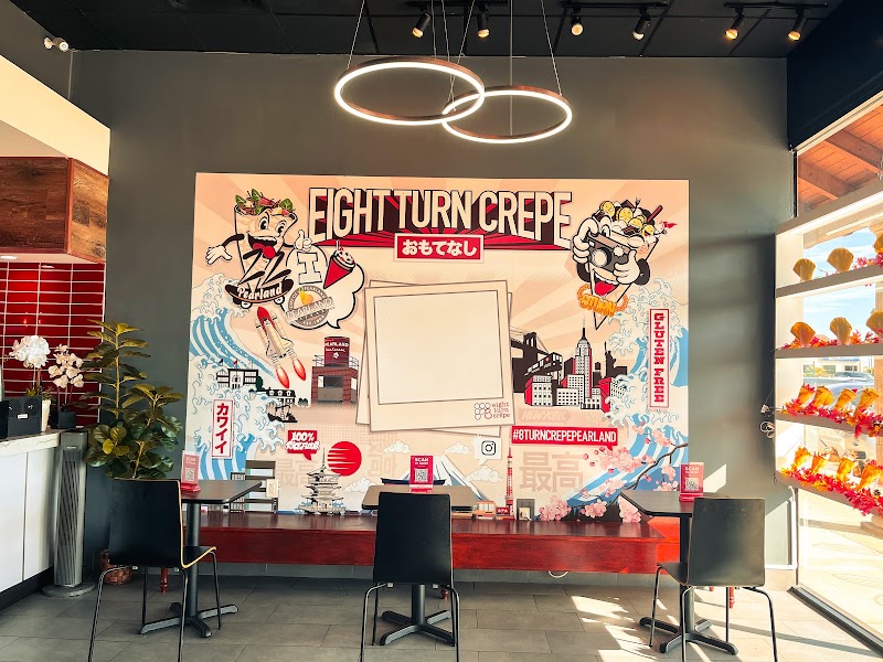 Eight Turn Crepe, Pearland TX in Houston, specialty coffee cafe
