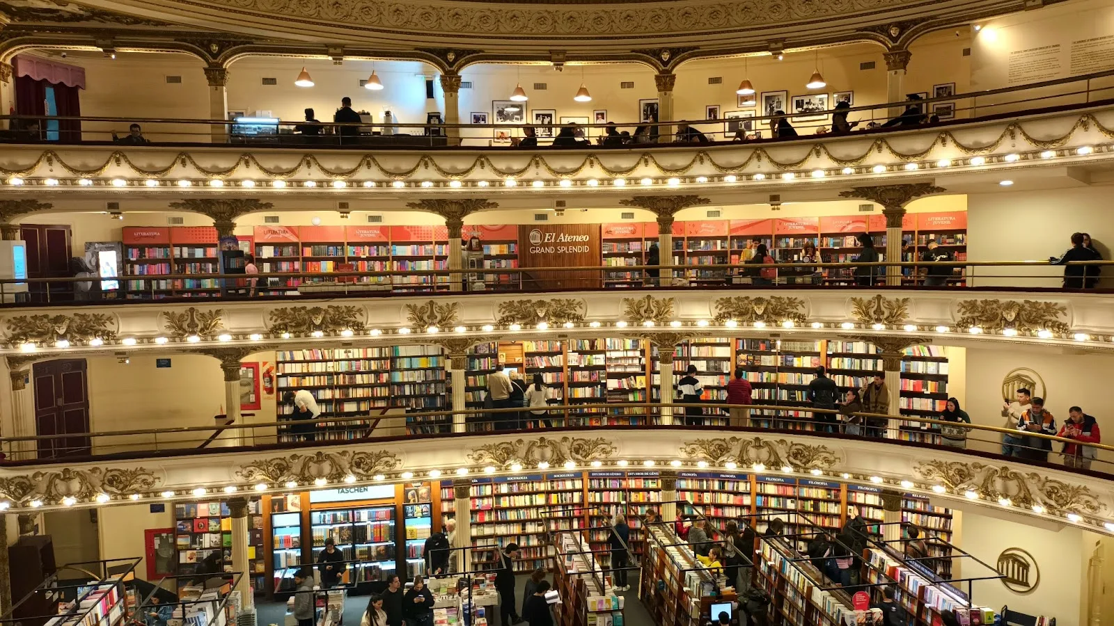 el ateneo grand splendid, bookshop cafe in buenos aires