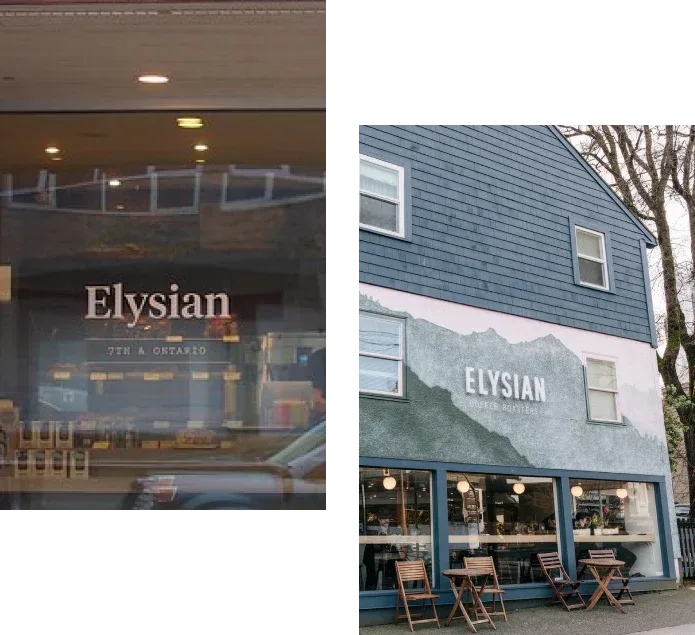 elysian coffee downtown café, vancouver