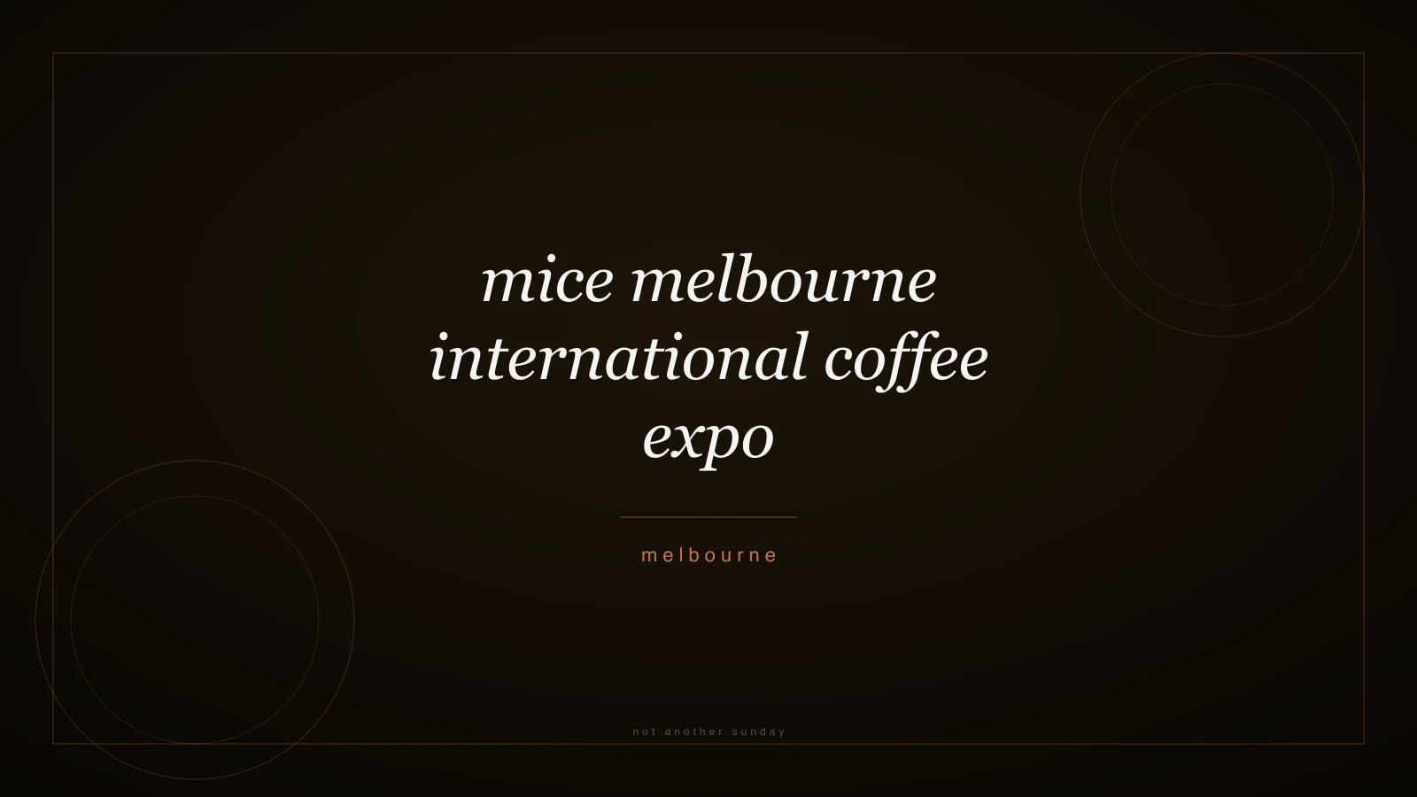 mice melbourne international coffee expo
