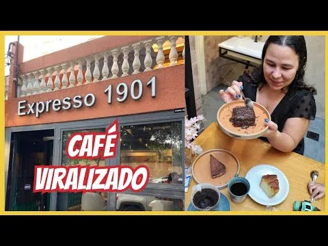 historic café storefront with woman sampling pastries and beverages at table., expresso 1901, são paulo