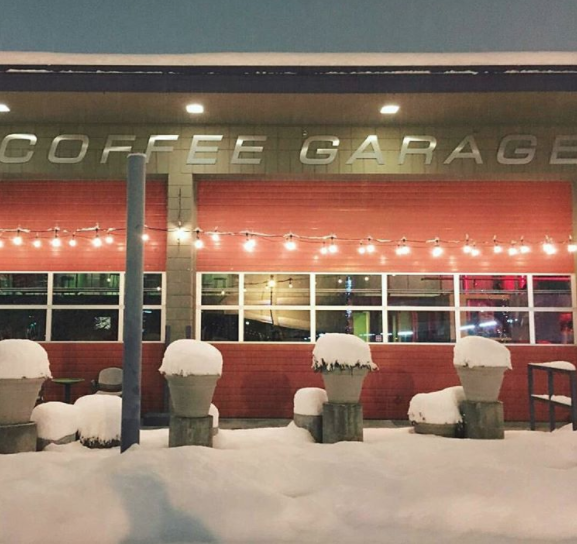 Flying M Coffee Garage in Nampa — specialty coffee cafe