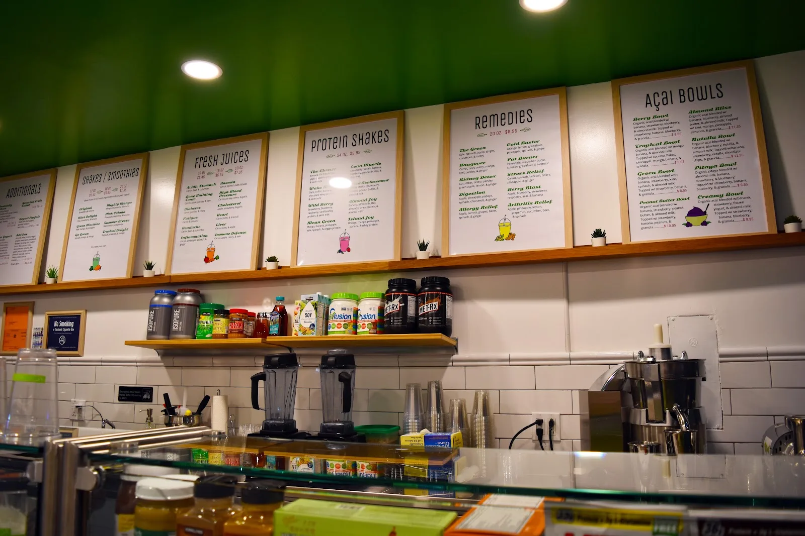 Green Juice Cafe. in New York City, specialty coffee cafe