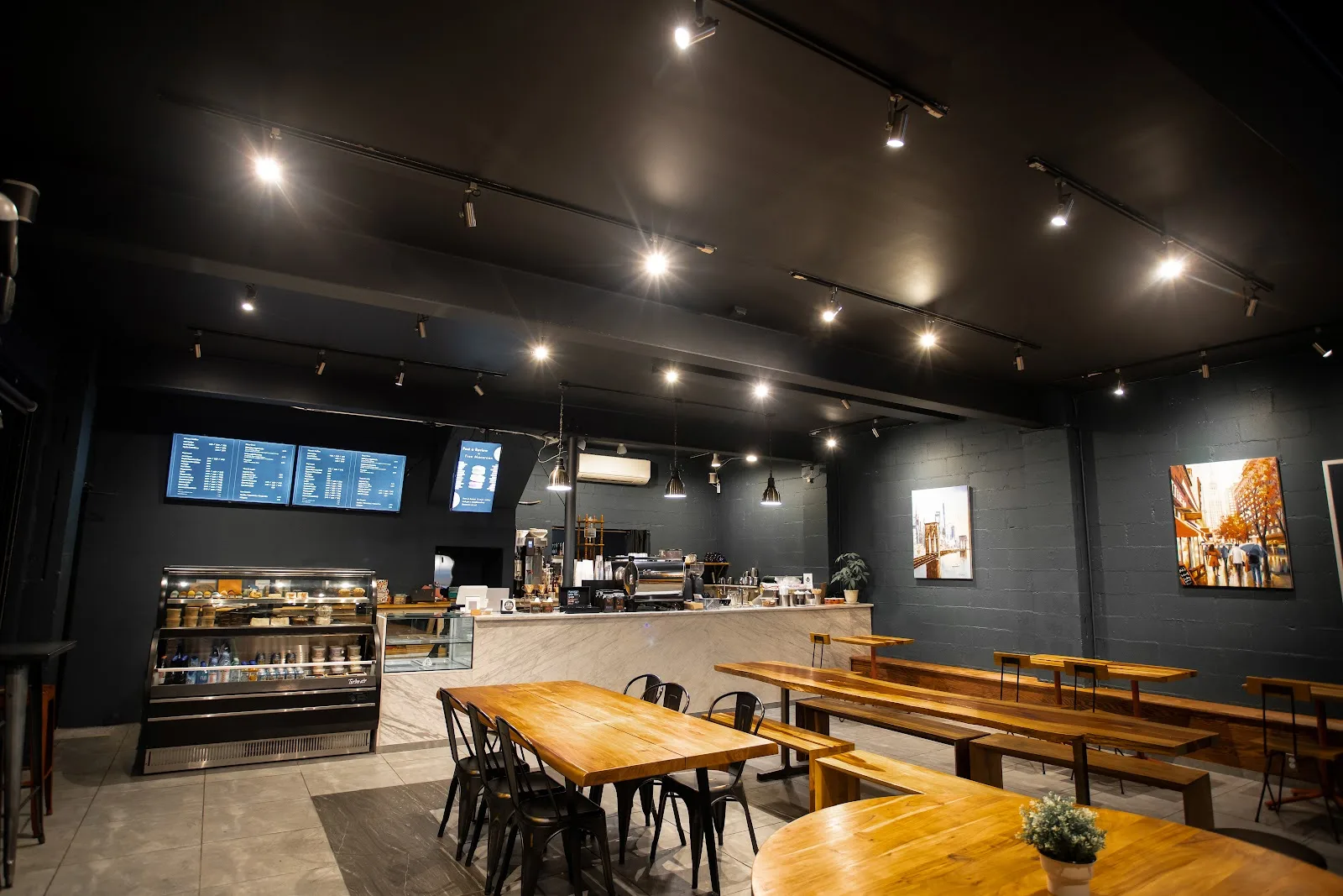 GREY Cafe in New York City, specialty coffee cafe
