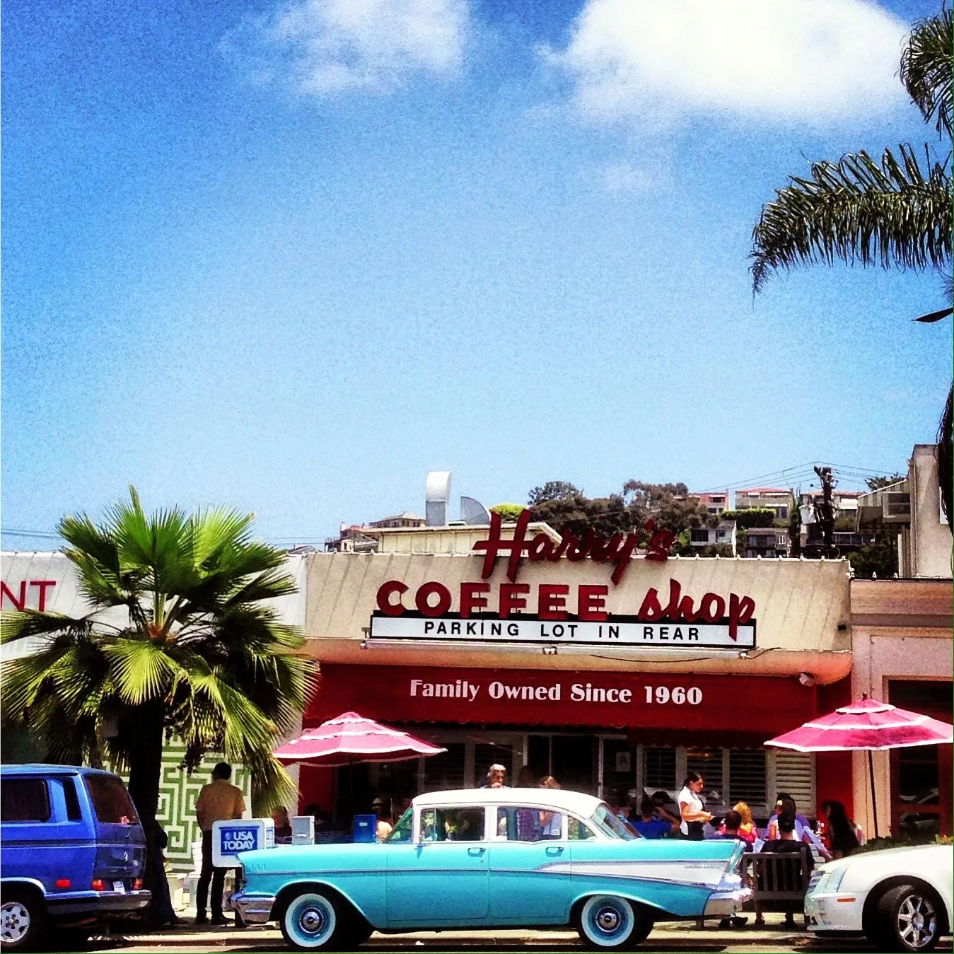 Harry's Coffee Shop in San Diego, specialty coffee cafe