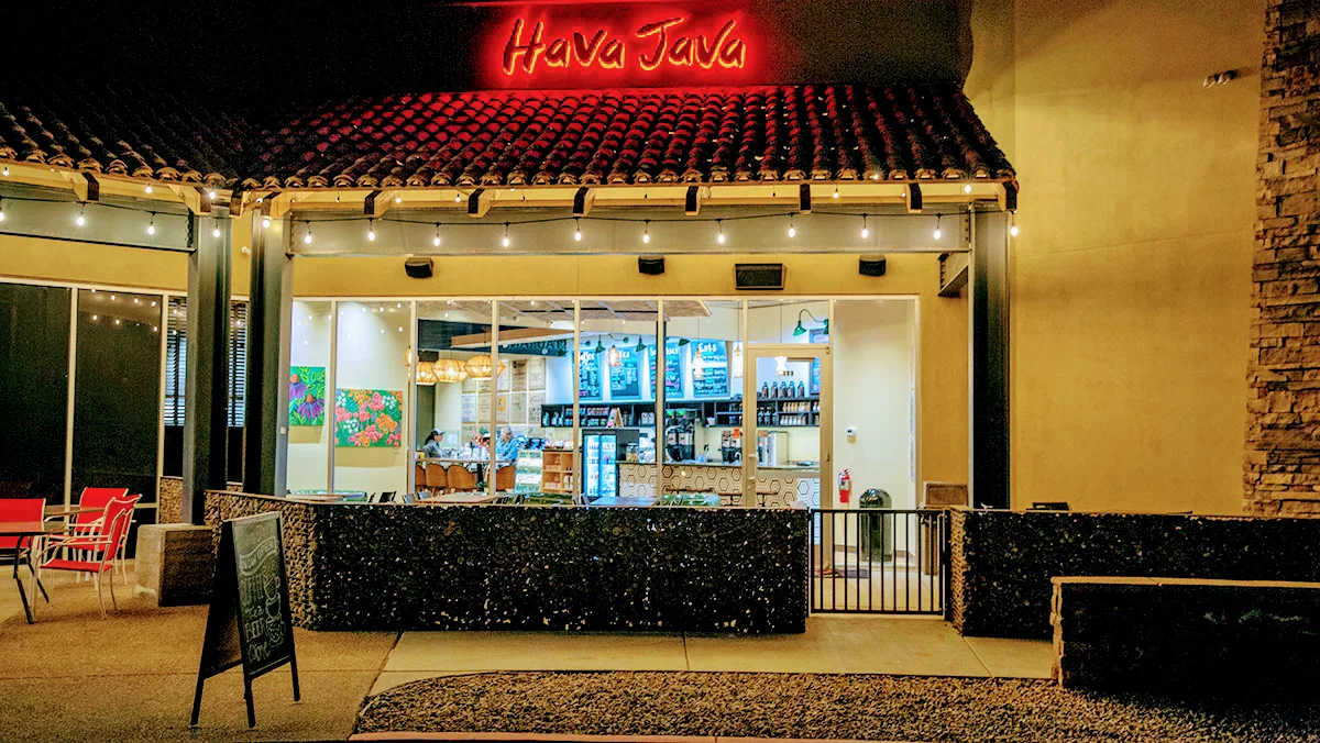Hava Java Mesa in Phoenix, specialty coffee cafe