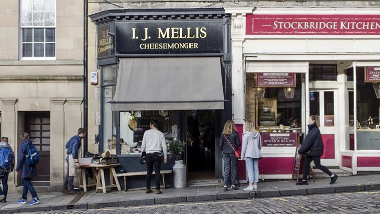 I.J. Mellis Cheesemongers Stockbridge in Edinburgh, specialty coffee cafe