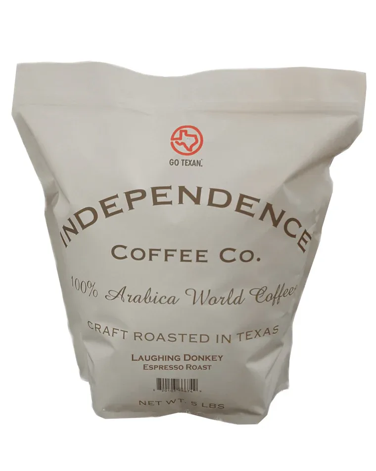 independence coffee co. bag of 100% arabica world coffee, 5 lbs, texas roasted., independence coffee co. headquarters, brenha