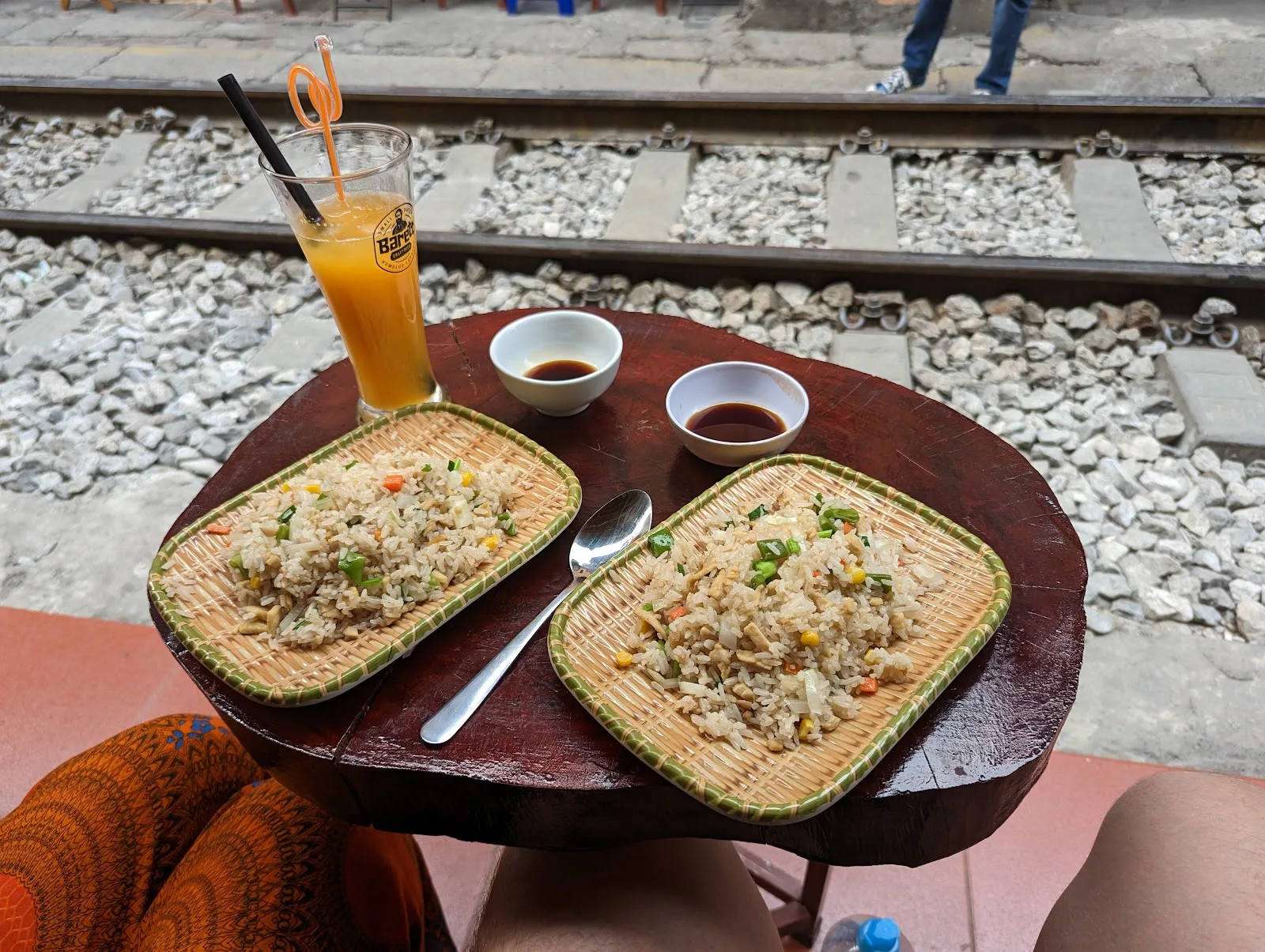 indochina station cafe, train cafe in hanoi