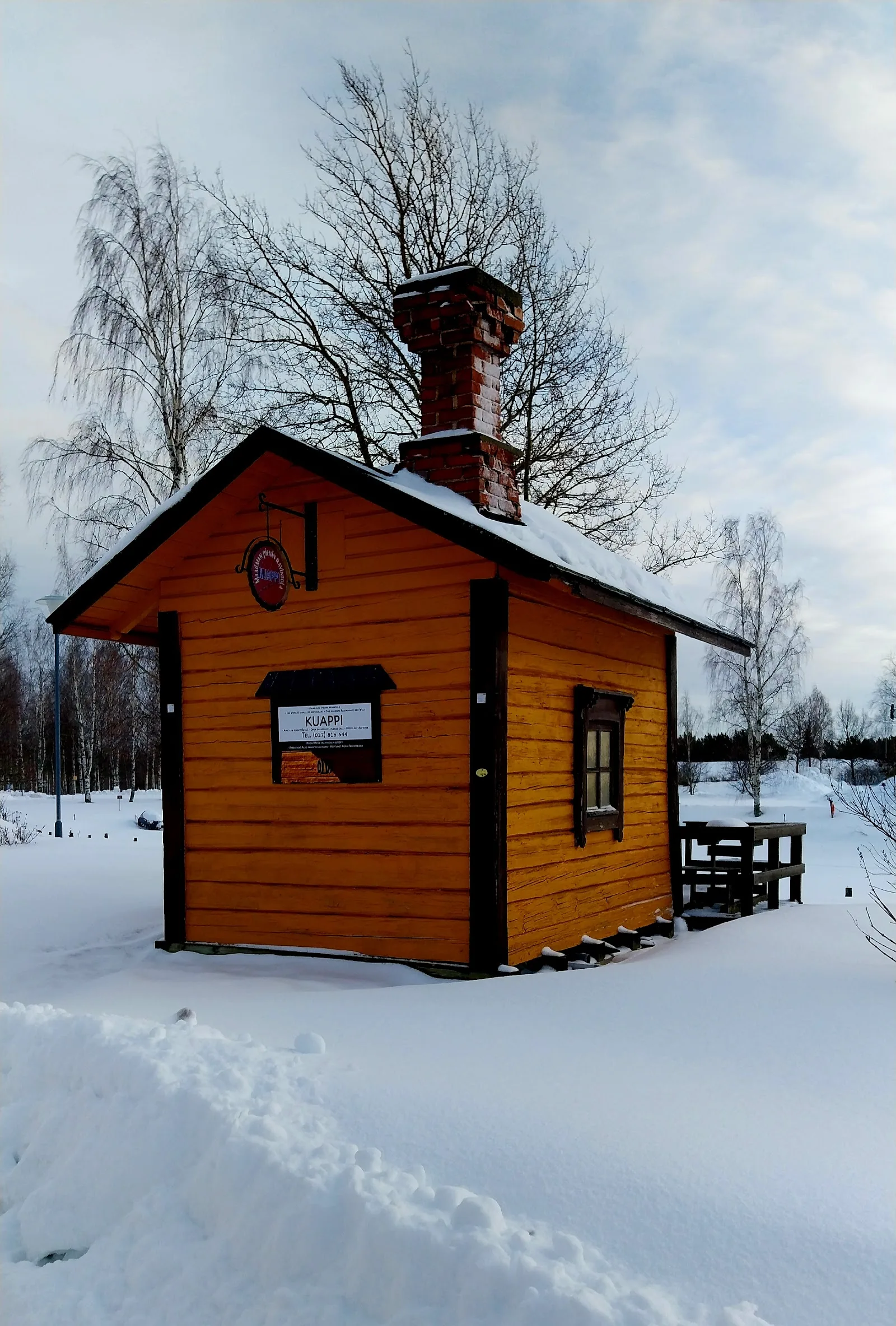 kuappi – the smallest restaurant in the world, smallest cafe in iisalmi