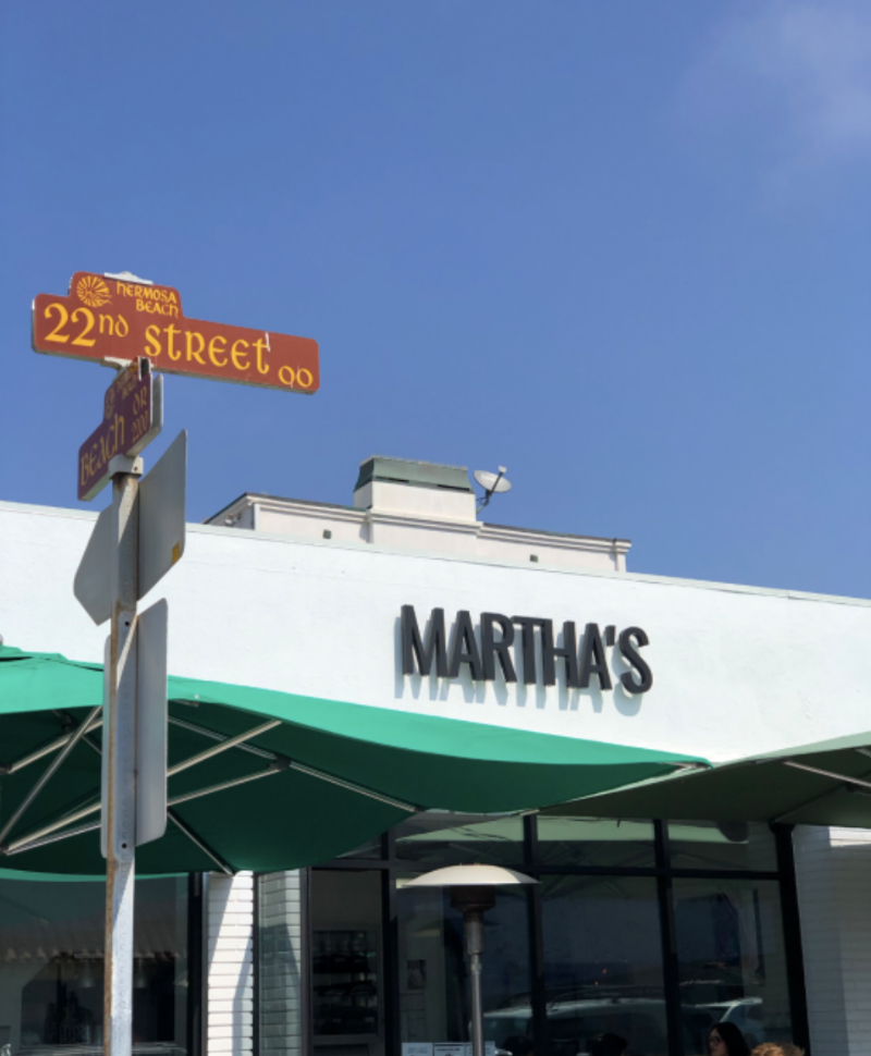 Martha’s Hermosa Beach in Los Angeles, specialty coffee cafe