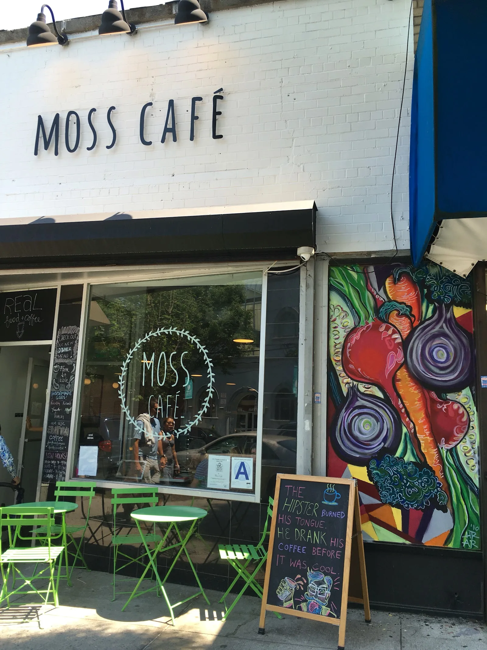 Moss Café in New York City, specialty coffee cafe