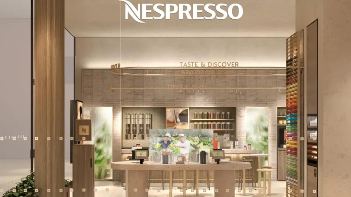 Nespresso Boutique in São Paulo, specialty coffee cafe