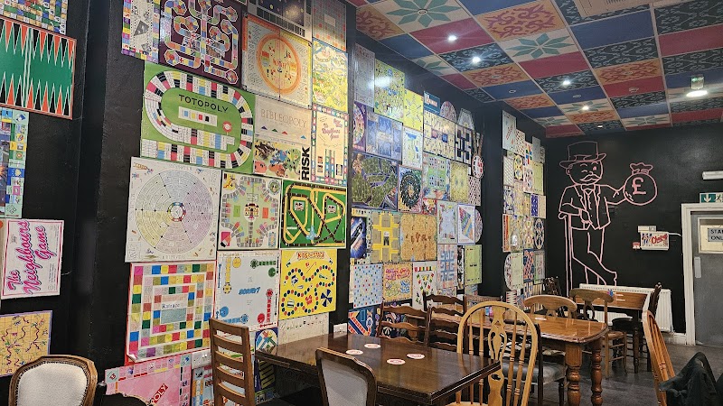ReRoll Board Game Cafe in Leicester, specialty coffee cafe