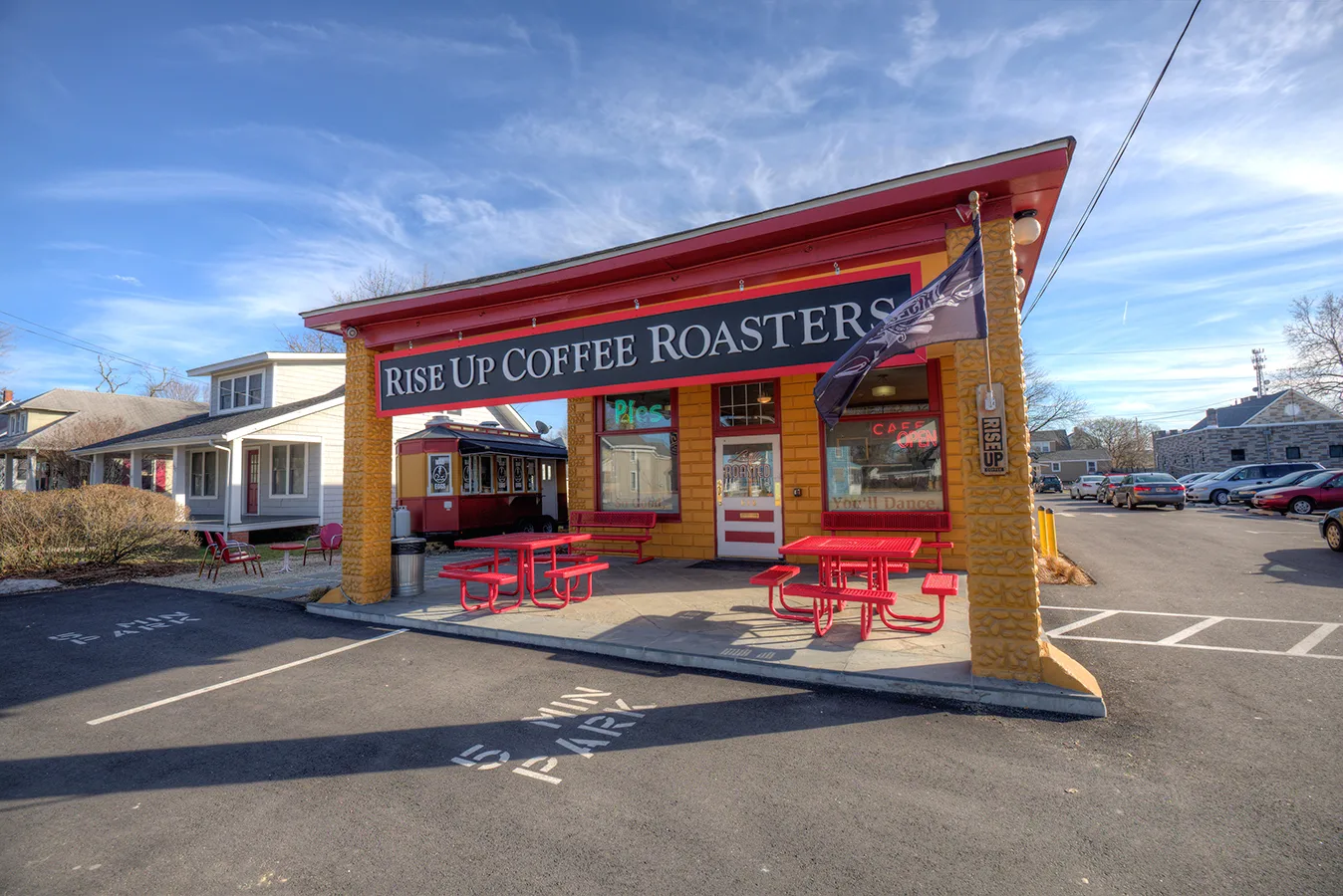 Rise Up Coffee Roasters in Easton — specialty coffee cafe