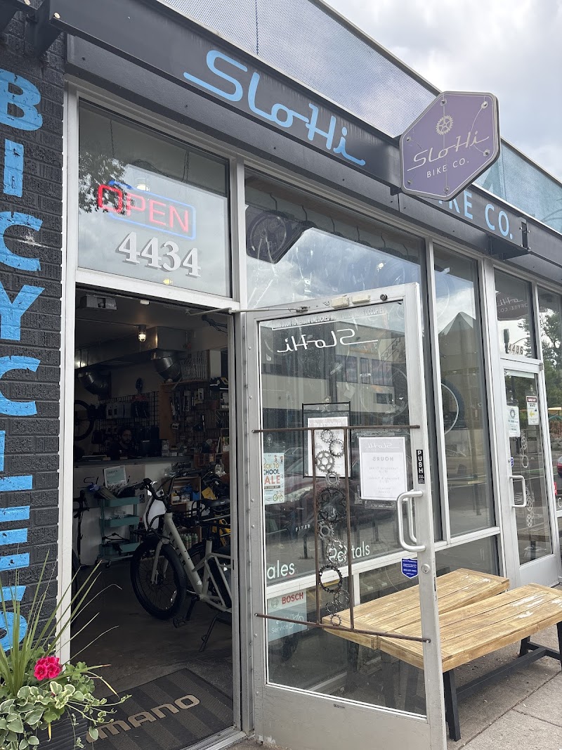 SloHi Bike Co. in Denver, specialty coffee cafe