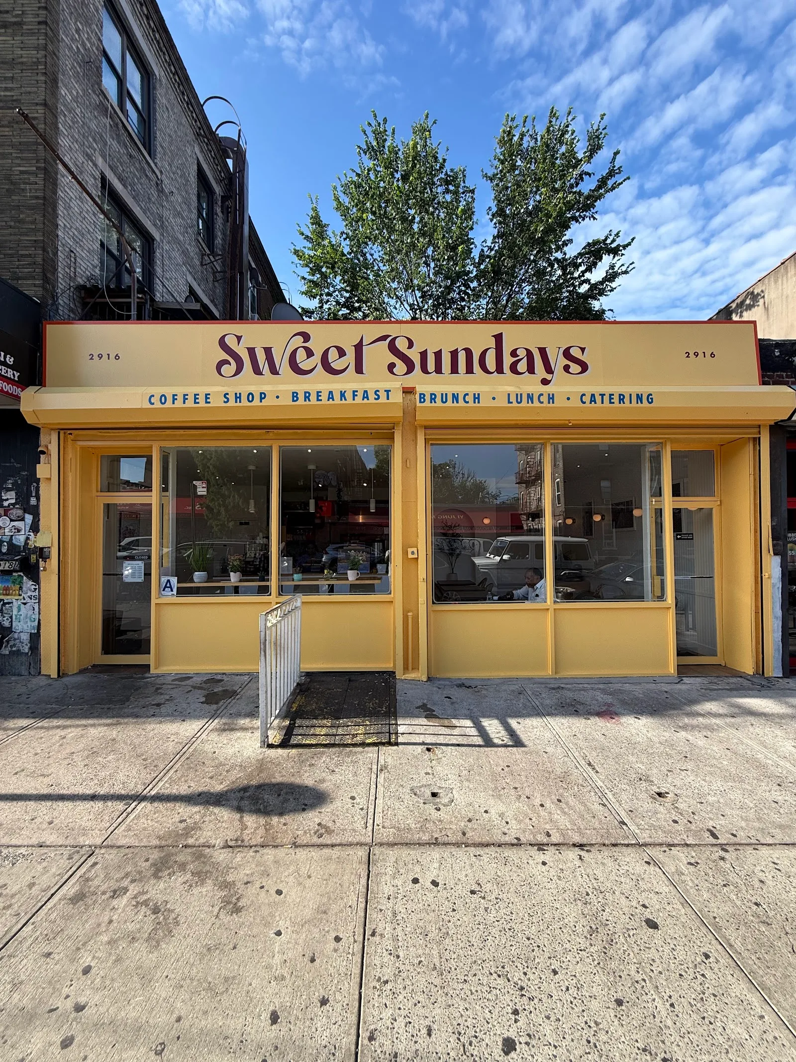 Sweet Sundays Cafe in New York City, specialty coffee cafe