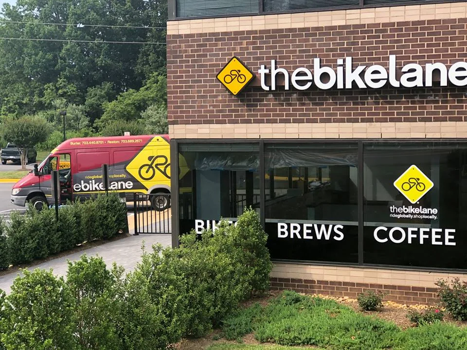 The Bike Lane Bicycle Shop in Washington, specialty coffee cafe