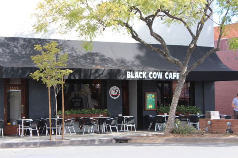 The Black Cow in Los Angeles, specialty coffee cafe