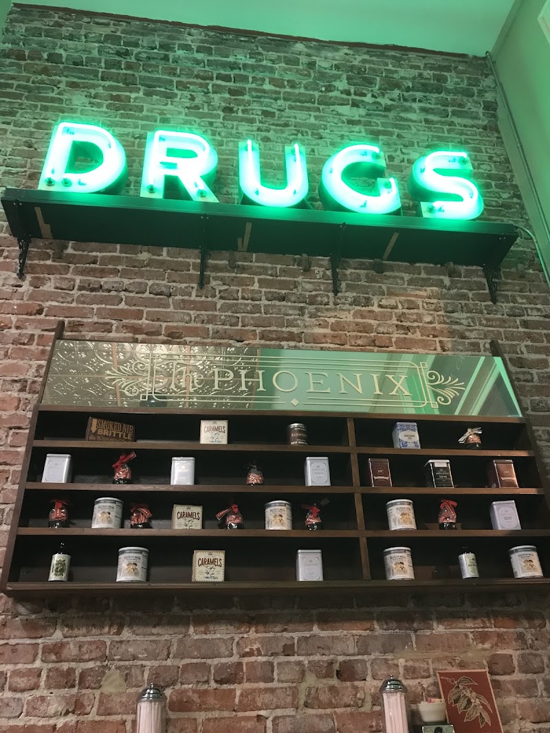 The Phoenix Pharmacy and Ice Cream Parlor in Knoxville, specialty coffee cafe