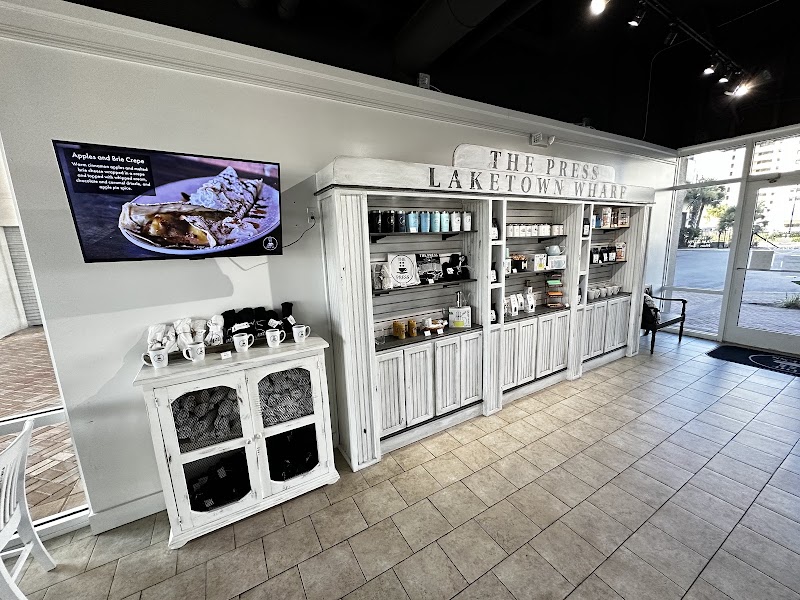 The Press at Laketown Wharf in Panama City Beach — specialty coffee cafe