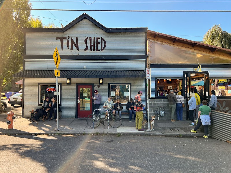 Tin Shed Garden Cafe in Portland, specialty coffee cafe