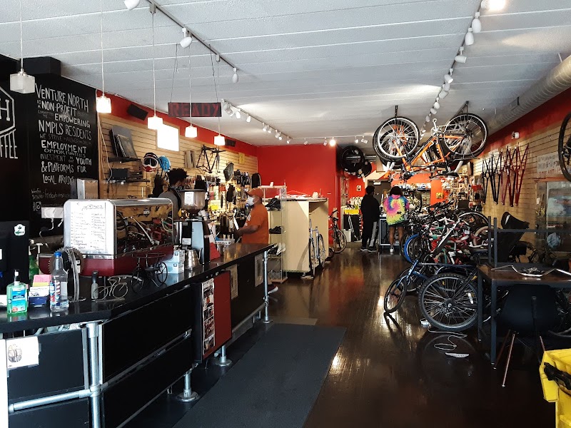 Venture Bikes in Minneapolis, specialty coffee cafe